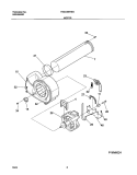 MOTOR Diagram and Parts List for FSG446RHS4  Frigidaire Dryer