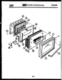 DOOR PARTS Diagram and Parts List for 37-2957-00-01  Tappan Range