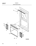 WINDOW MOUNTING PARTS Diagram and Parts List for FAC083M7A1  Frigidaire Air Conditioner