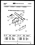 MOTOR PARTS Diagram and Parts List for REG438QMA4  Frigidaire Range