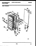 DOOR PARTS Diagram and Parts List for WFU21M4AW1  Frigidaire Freezer