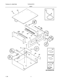BODY Diagram and Parts List for PLEW30S3FCB  Frigidaire Warming Drawer