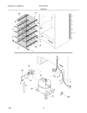 SYSTEM Diagram and Parts List for GFU21M3AW5  Gibson Freezer