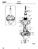 P17M0008 TRANSMISSION Diagram and Parts List for WLXG42RED0  Frigidaire Washer Dryer Combo