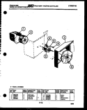 AIR HANDLING PARTS Diagram and Parts List for AR13MS8E1  Frigidaire Air Conditioner