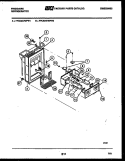 ICE DOOR, DISPENSER AND WATER TANKS Diagram and Parts List for FPCE24VWPW2  Frigidaire Refrigerator