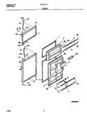 DOORS Diagram and Parts List for FRT21LRFD2  Frigidaire Refrigerator