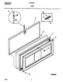 DOOR Diagram and Parts List for MFC09M6BW4  Frigidaire Freezer