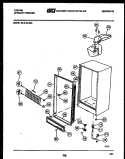 CABINET PARTS Diagram and Parts List for 99-2188-00-03  Tappan Freezer