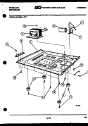 BASE PLATE, TRANSFORMER AND CAPACIT Diagram and Parts List for MCT590L1  Frigidaire Microwave
