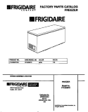 COVER Diagram and Parts List for FFC20M7CW1  Frigidaire Freezer