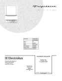 COVER Diagram and Parts List for PLEW27S3FCA  Frigidaire Warming Drawer