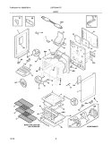 BODY Diagram and Parts List for LGGF3044LFC  Frigidaire Range