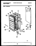 DOOR PARTS Diagram and Parts List for WFU09M2AW0  Frigidaire Freezer