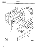 BACKGUARD Diagram and Parts List for MEF326WFSA  Frigidaire Range