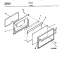 DOOR Diagram and Parts List for TGF350SCWA  Tappan Range