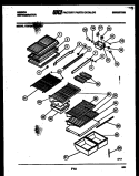 SHELVES AND SUPPORTS Diagram and Parts List for RD21F7WS3C  Gibson Refrigerator