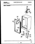 CABINET PARTS Diagram and Parts List for FFU09M3AW4  Frigidaire Freezer