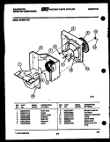 AIR HANDLING PARTS Diagram and Parts List for MH208H1QB  Kelvinator Air Conditioner