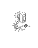 COOLING SYSTEM Diagram and Parts List for CTN110BKL1  Frigidaire Refrigerator