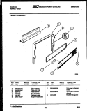 BACKGUARD Diagram and Parts List for 30-1049-23-05  Tappan Range
