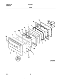 DOOR Diagram and Parts List for FGF378ACC  Frigidaire Range