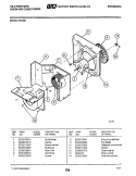 MOTOR / FAN Diagram and Parts List for 5HA501  Frigidaire Air Conditioner