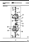 TRANSMISSION PARTS Diagram and Parts List for LA470LXD1  Frigidaire Washer