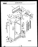 CABINET PARTS Diagram and Parts List for MRT19TNBD0  Uni Refrigerator