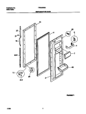 REFRIGERATOR DOOR Diagram and Parts List for FRS24WSGW0  Frigidaire Refrigerator