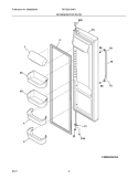 REFRIGERATOR DOOR Diagram and Parts List for DFHS2313MF1  Frigidaire Refrigerator