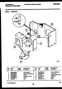 ELECTRICAL PARTS Diagram and Parts List for KAC072S7Z1  Kelvinator Air Conditioner