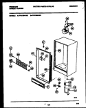 CABINET PARTS Diagram and Parts List for FFU12M4AW3  Frigidaire Freezer