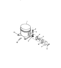COMPRESSOR (`SLIDER` MODEL) Diagram and Parts List for A13MUD2  Frigidaire Air Conditioner