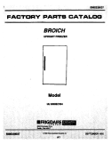 COVER Diagram and Parts List for UL1950ECW4  Electrolux Freezer