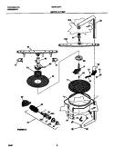 MOTOR & PUMP Diagram and Parts List for MDB120RFM2  Frigidaire Dishwasher