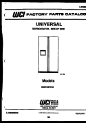 COVER Diagram and Parts List for GSIW36AH2  Frigidaire Refrigerator