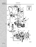 MOTORS AND PUMPS Diagram and Parts List for EDW5500DSS0  Electrolux Dishwasher