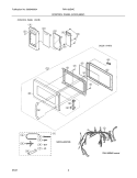 CONTROL PANEL DOOR MISC Diagram and Parts List for FMV156EMC  Frigidaire Microwave