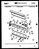 CONSOLE AND CONTROL PARTS Diagram and Parts List for AW700C2D  Kelvinator Washer