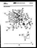 BODY, MOTOR AND ELECTRICAL PARTS Diagram and Parts List for OM13P7NWHE  Gibson Microwave