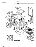 BODY Diagram and Parts List for MEF356BFWA  Frigidaire Range