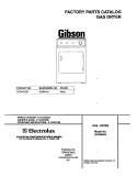 COVER Diagram and Parts List for GGR442AS1  Gibson Dryer