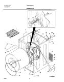 CABINET Diagram and Parts List for CRGR7900AS2  Frigidaire Dryer