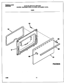 DOOR Diagram and Parts List for MLF311SGDC  Frigidaire Range