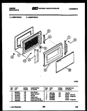 DOOR PARTS Diagram and Parts List for OM08P7NWHA  Gibson Microwave