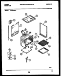 LOWER BODY PARTS Diagram and Parts List for 72-3662-23-01  Tappan Range