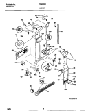 CABINET Diagram and Parts List for FRS22XGCD2  Frigidaire Refrigerator