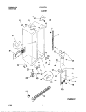 CABINET Diagram and Parts List for GRS20ZRHD8  Gibson Refrigerator