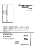 COVER Diagram and Parts List for GLHS280ZAB6  Frigidaire Refrigerator